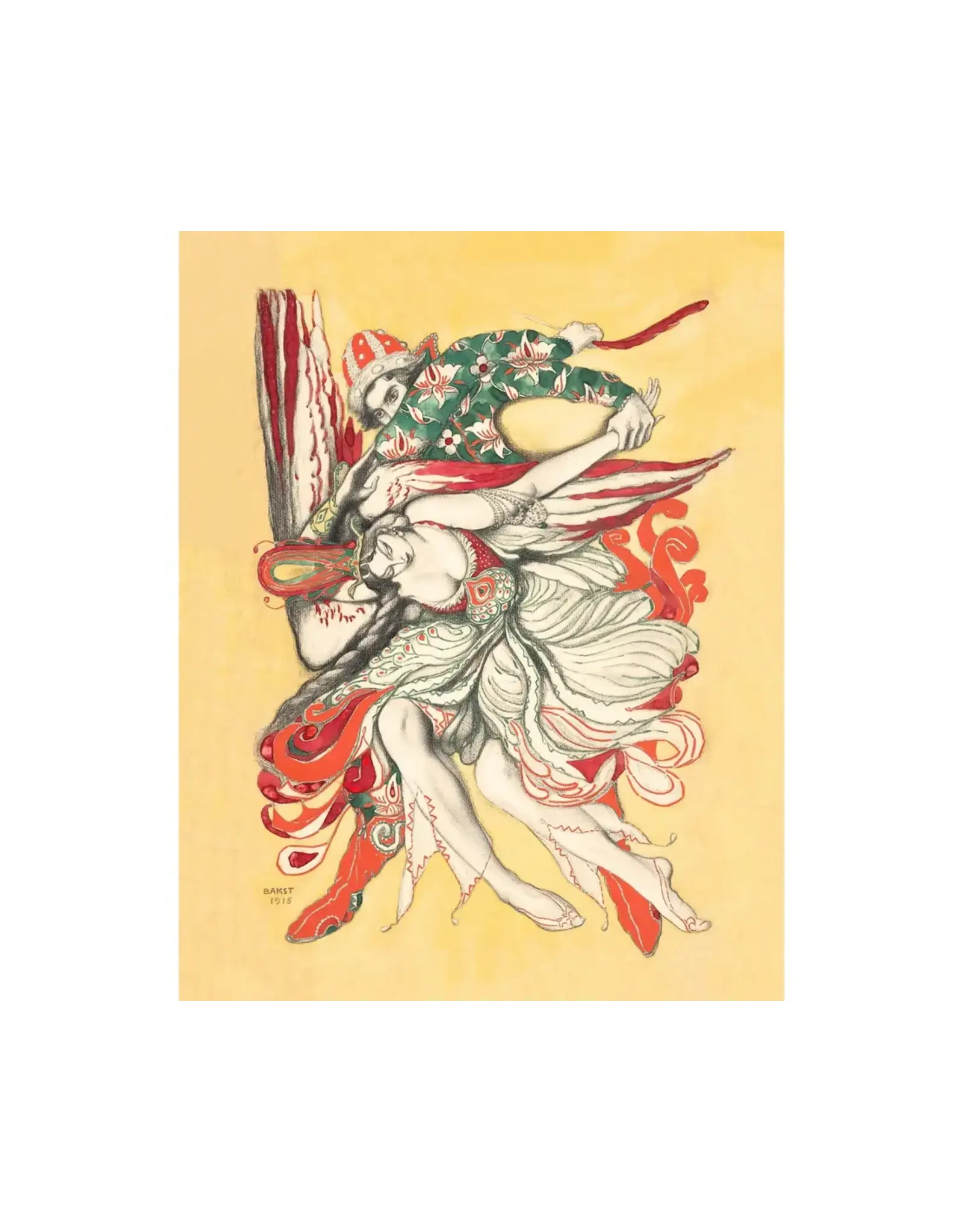 Leon Bakst Ballets Russes Firebird Costume Print 5" x 7"