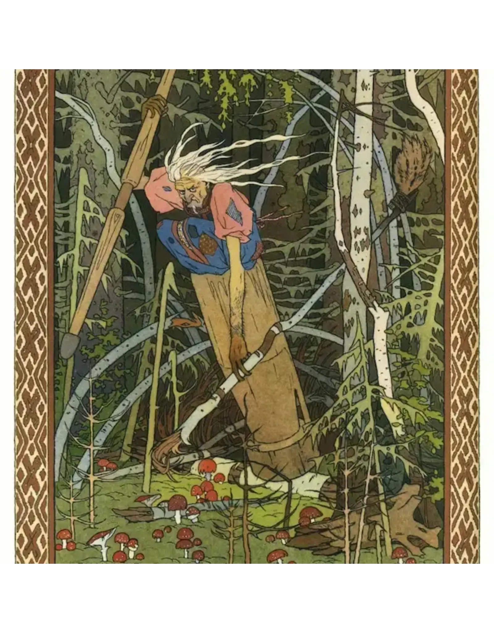 Baba Yaga by Ivan Bilibin Print 5" x 7"