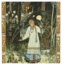 Vasilisa the Brave by Ivan Bilibin Print 5" x 7"