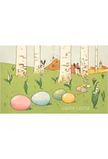 Happy Easter Birches Sticker