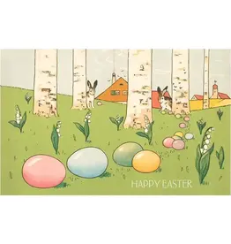 Happy Easter Birches Sticker