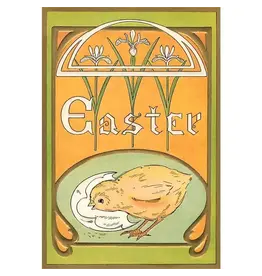 Art Nouveau Easter Magnet with Lilies
