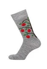 Apple Tree Merino  Wool Socks  LIght Grey Sm-Med