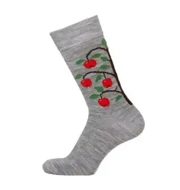 Apple Tree Merino  Wool Socks  LIght Grey Sm-Med