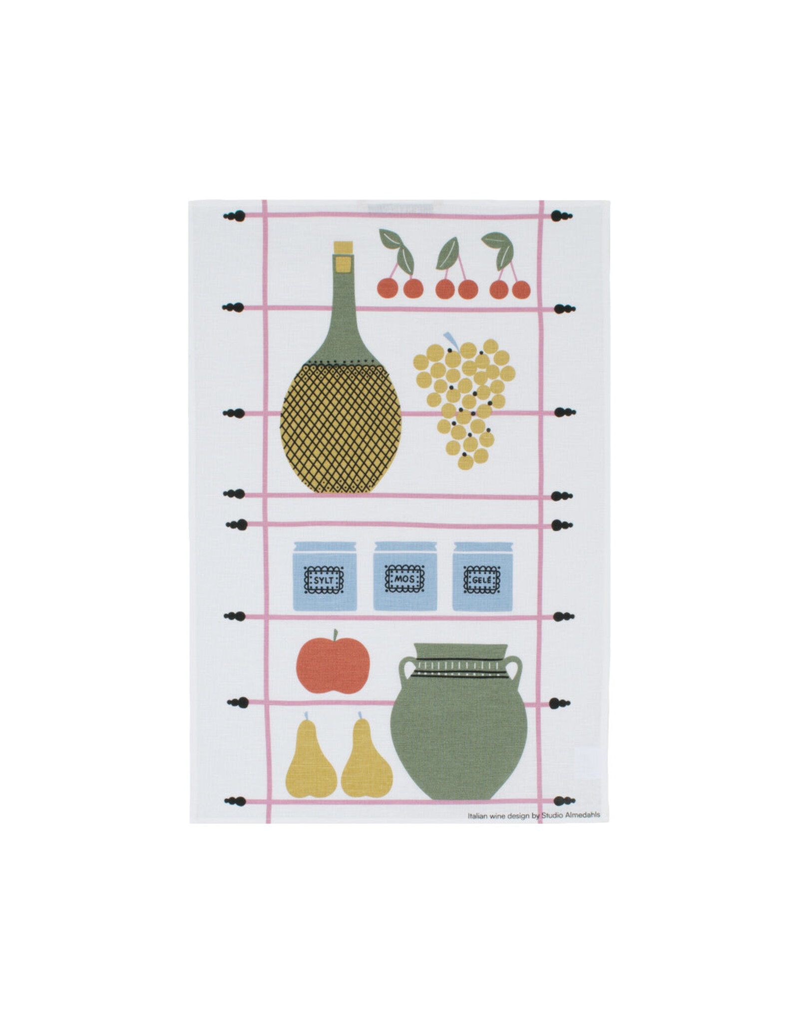 Italian Wine Tea Towel