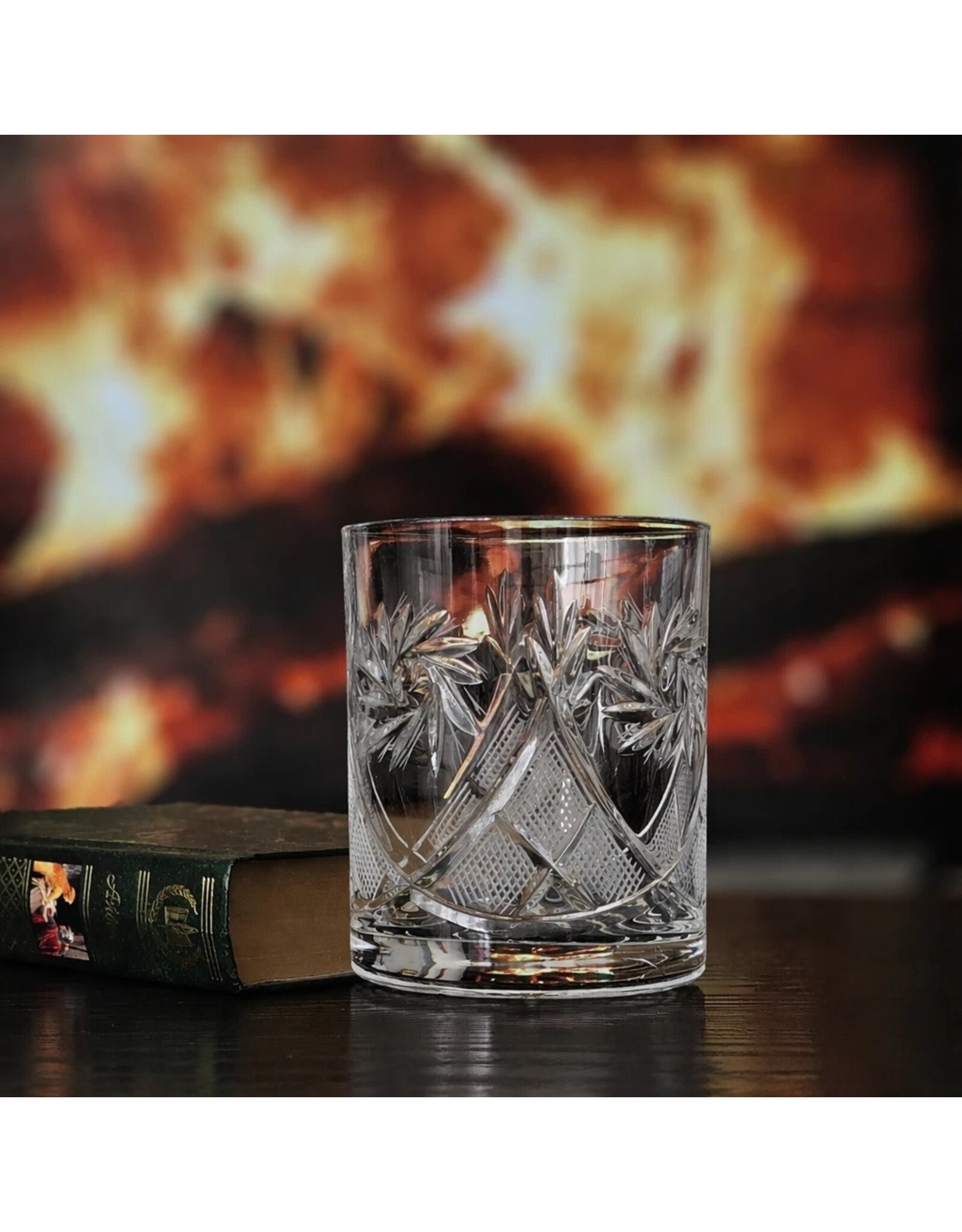 Belarusian Cut Crystal Whiskey Glass