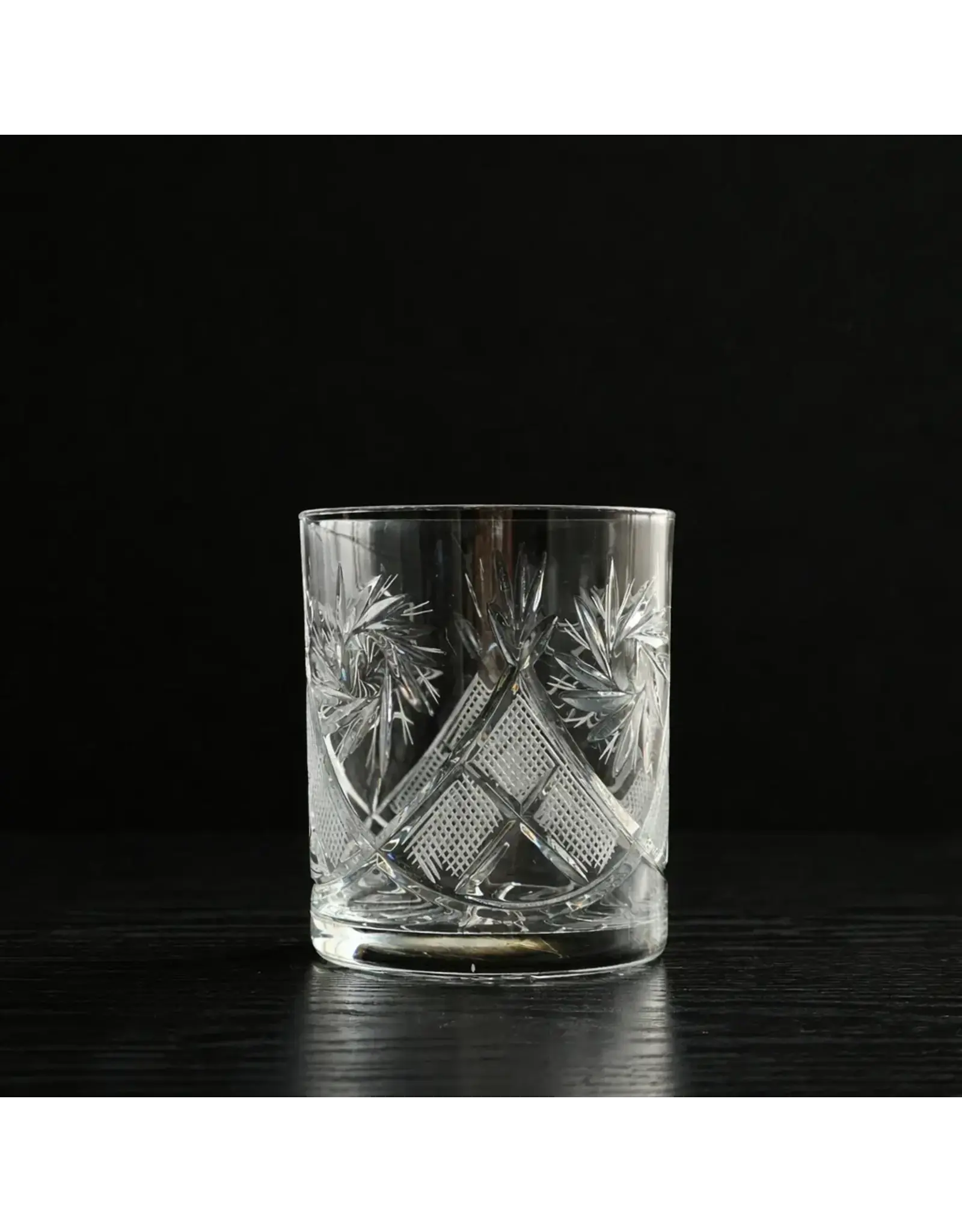 Belarusian Cut Crystal Whiskey Glass