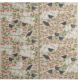 The Cherry Orchard Swedish Cotton Fabric, By the Yard