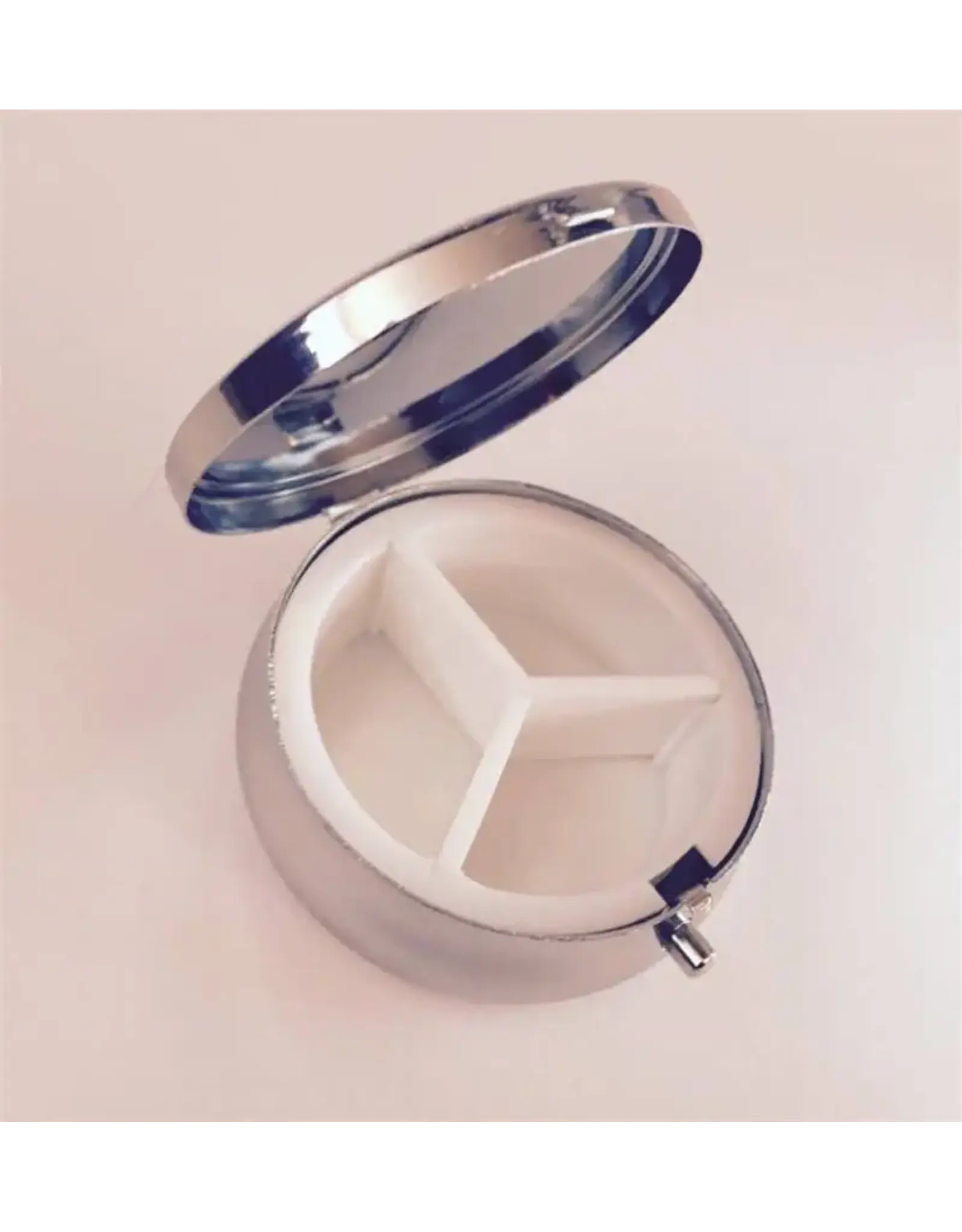 Art Nouveau Pillbox with Compact Mirror