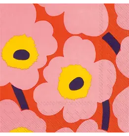 Marimekko Unikko Rose Orange Napkins