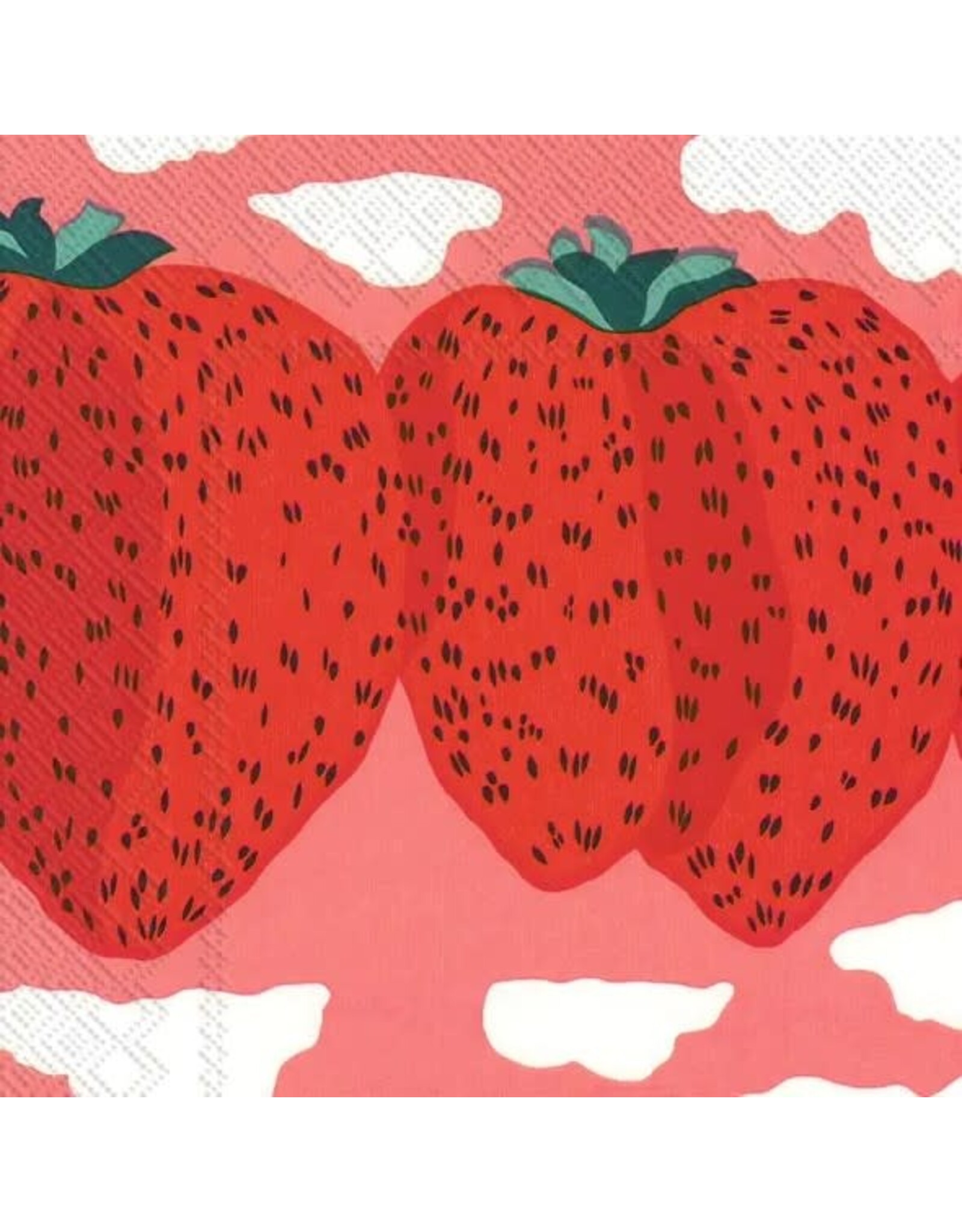 Marimekko Strawberry Napkins in Pink