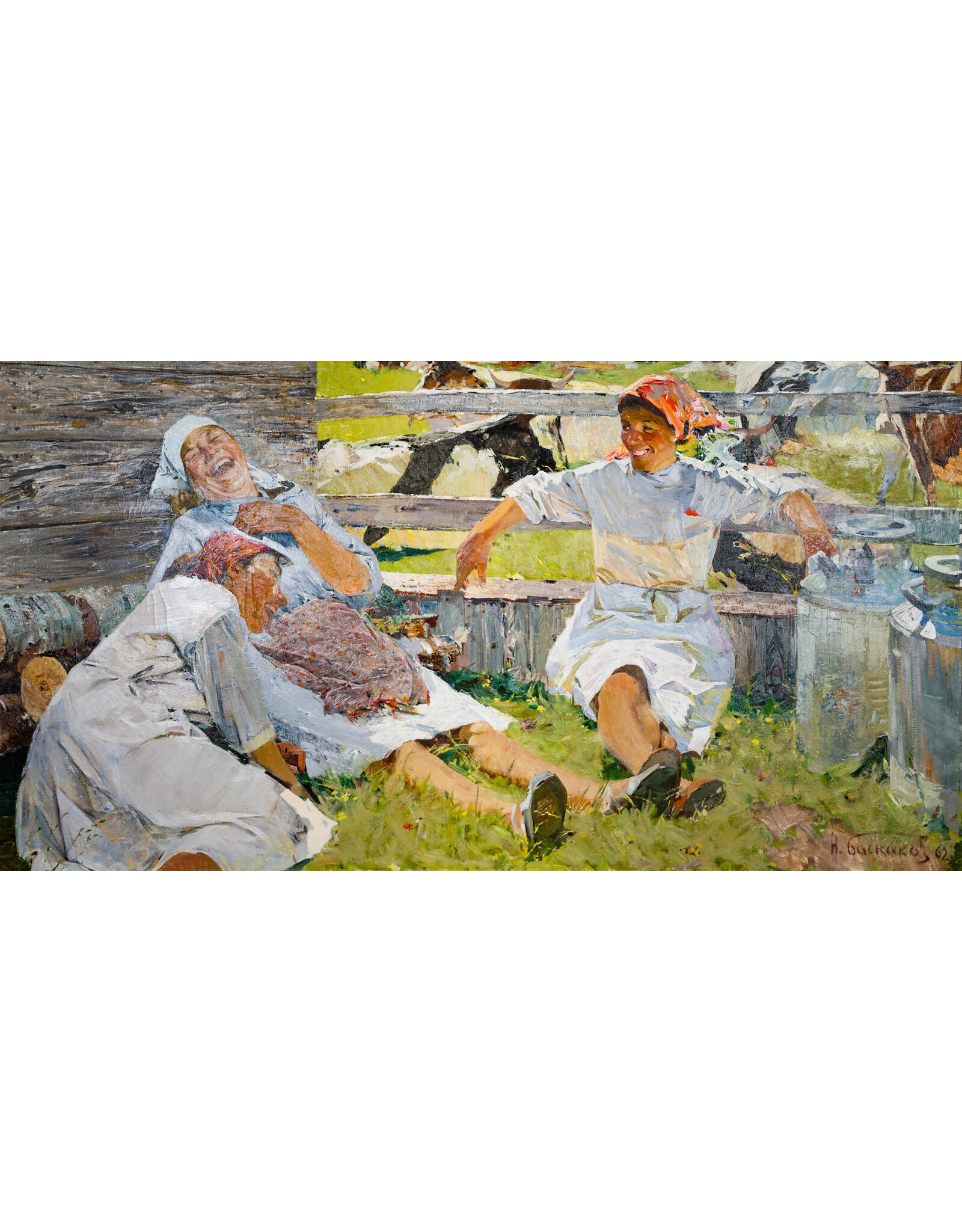 Baskakov, Milkmaids Novella 11" x 17" Print