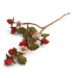 Felted Wool Raspberry Branch
