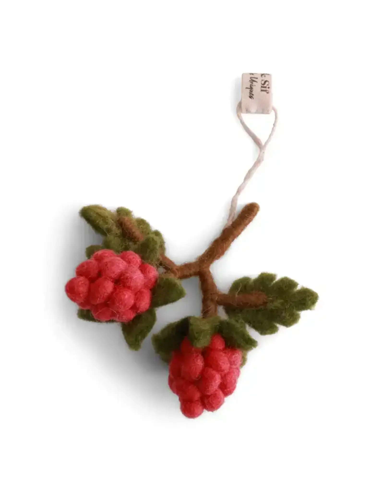 Felted Wool Raspberry Ornament