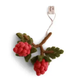 Felted Wool Raspberry Ornament