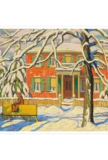 Red House & Yellow Sleigh Notecard