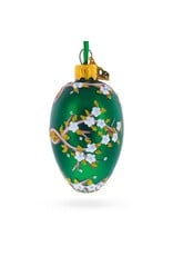 Apple Blossom Mini Glass Fabergé Style Egg Ornament