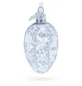Romanov 1913 Winter Mini Glass Egg Ornament