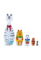 Holiday Cats Nesting Set 5 Pc