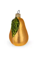 Golden Pear Glass Ornament