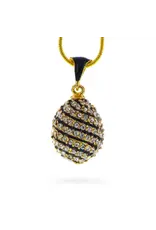 Crystal Spire Royal Egg Pendant Necklace