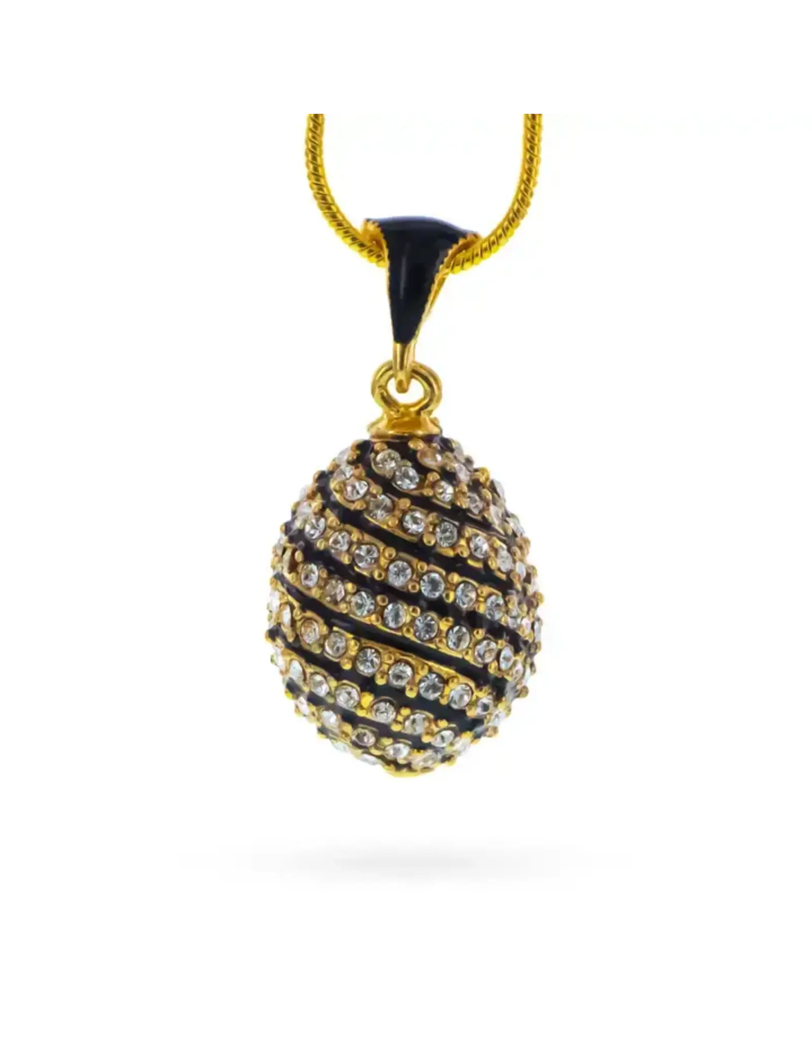 Crystal Spire Royal Egg Pendant Necklace