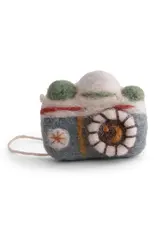 Camera Felted Wool Ornament