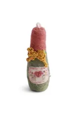 New Year Champagne Bottle Felted Wool Ornament