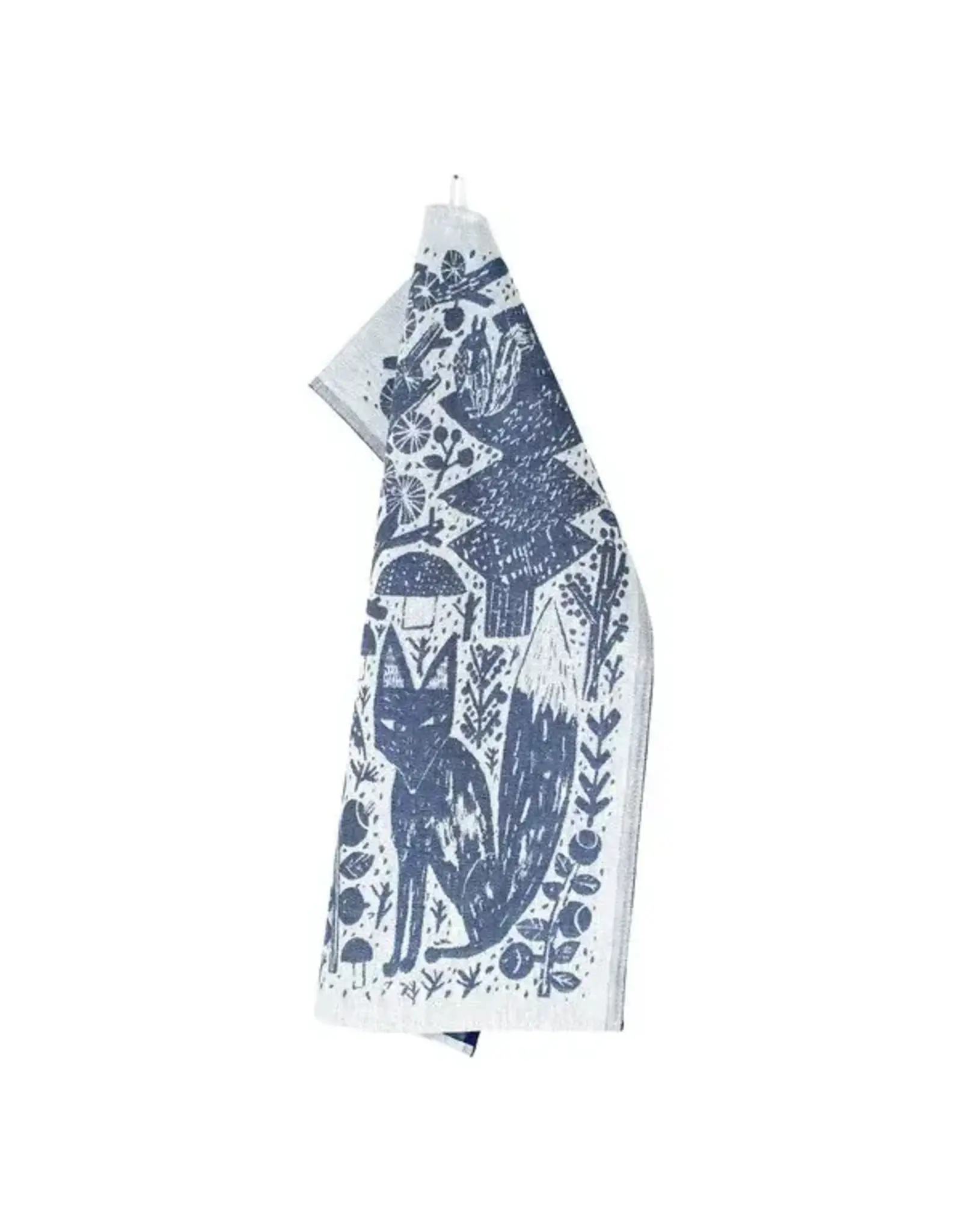 Forest Grove Cotton-Linen Towel in Blueberry