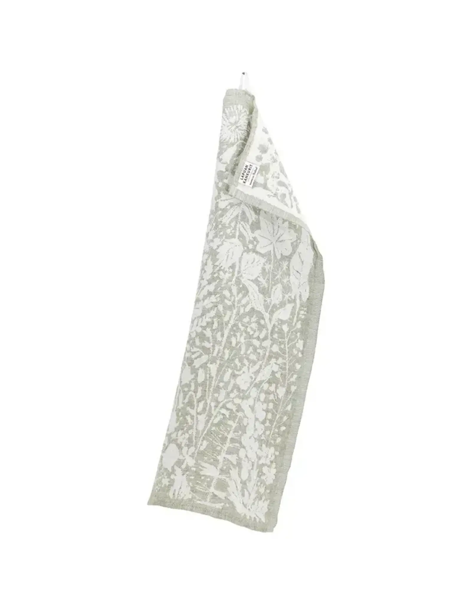 Wild Herbs 100% Washed Linen Towel in Olive