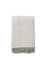 Klippan Karl White Melange Woven Wool Throw
