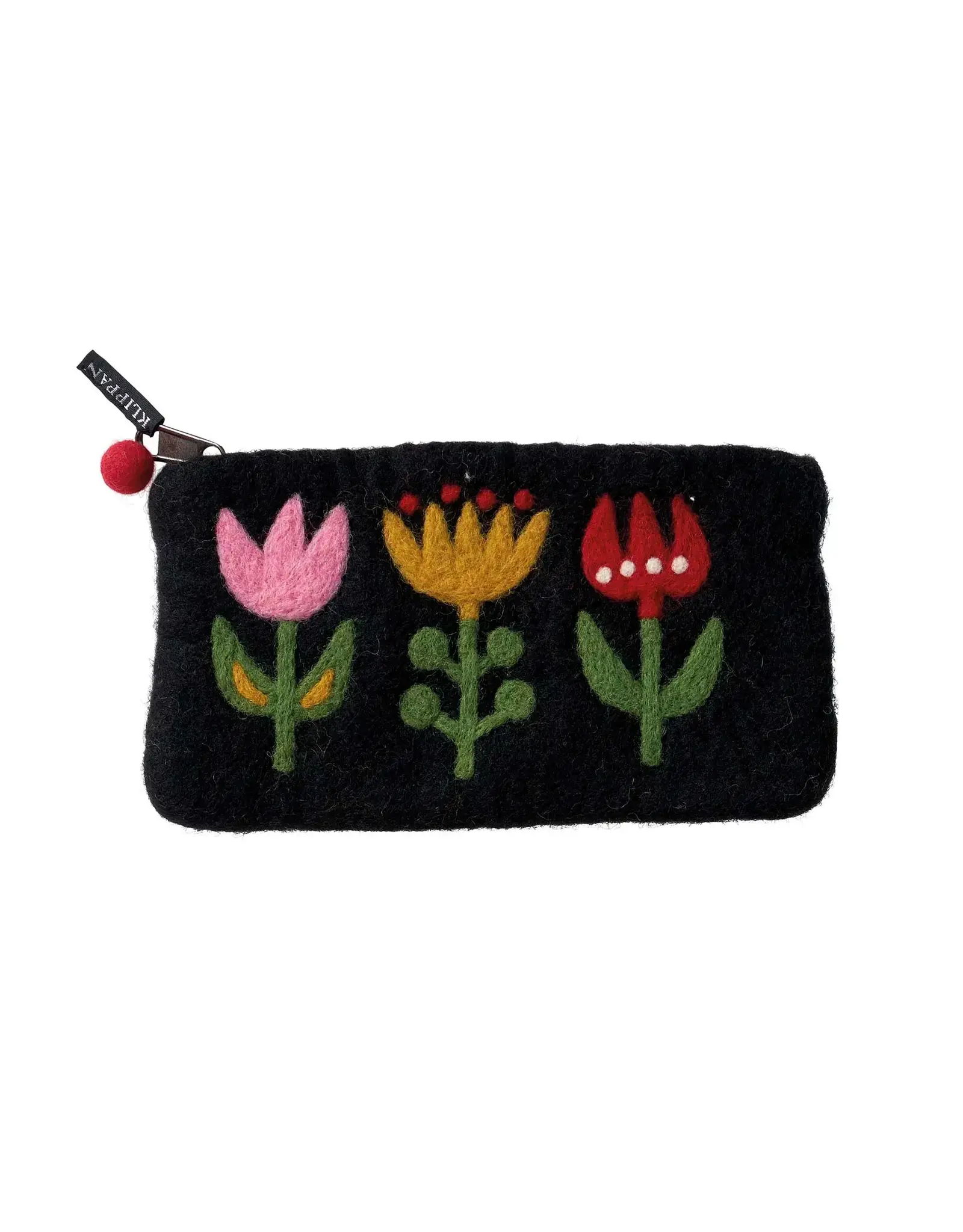 Tulips Felted Wool Purse