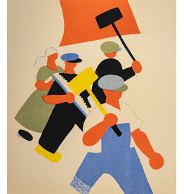 May Day Procession of Workers Print