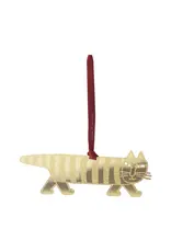 Gold Mod Cat Ornament