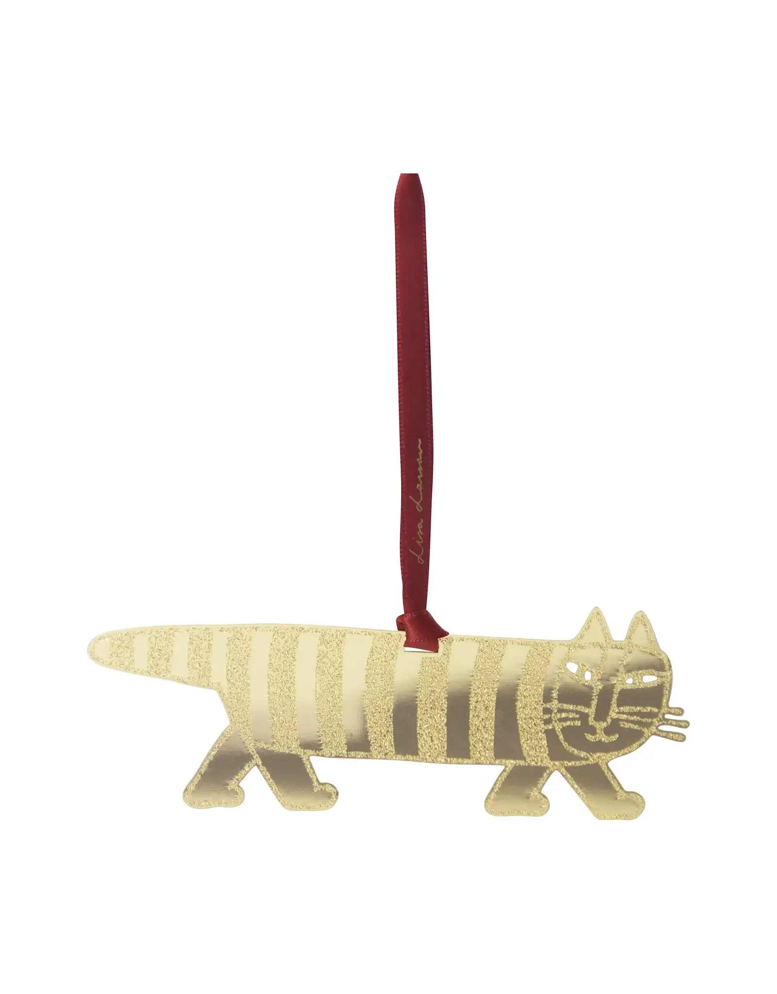 Gold Mod Cat Ornament