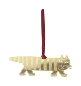 Gold Mod Cat Ornament