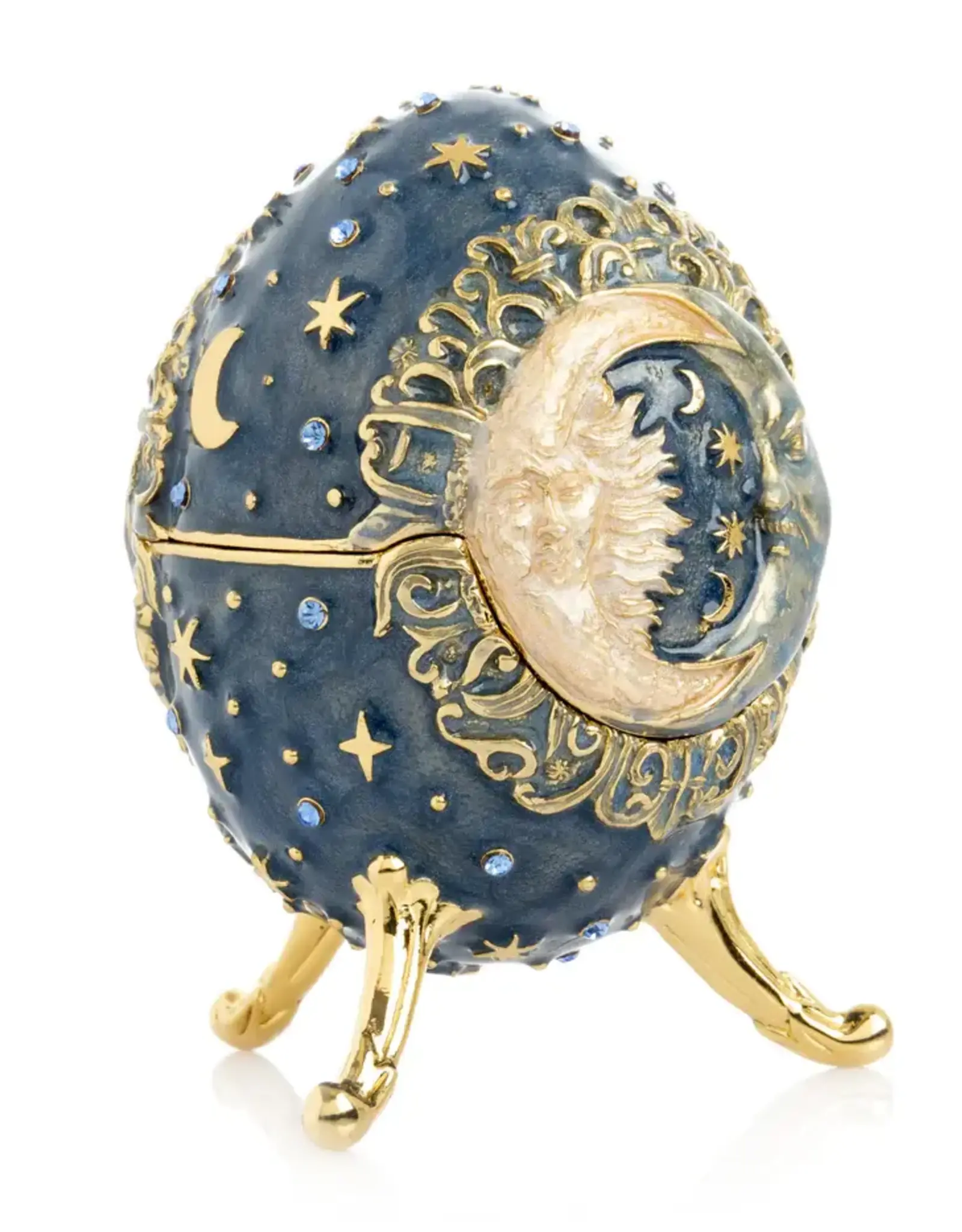 Fabergé Style Celestial Sun & Moon Egg