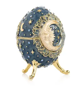 Fabergé Style Celestial Sun & Moon Egg