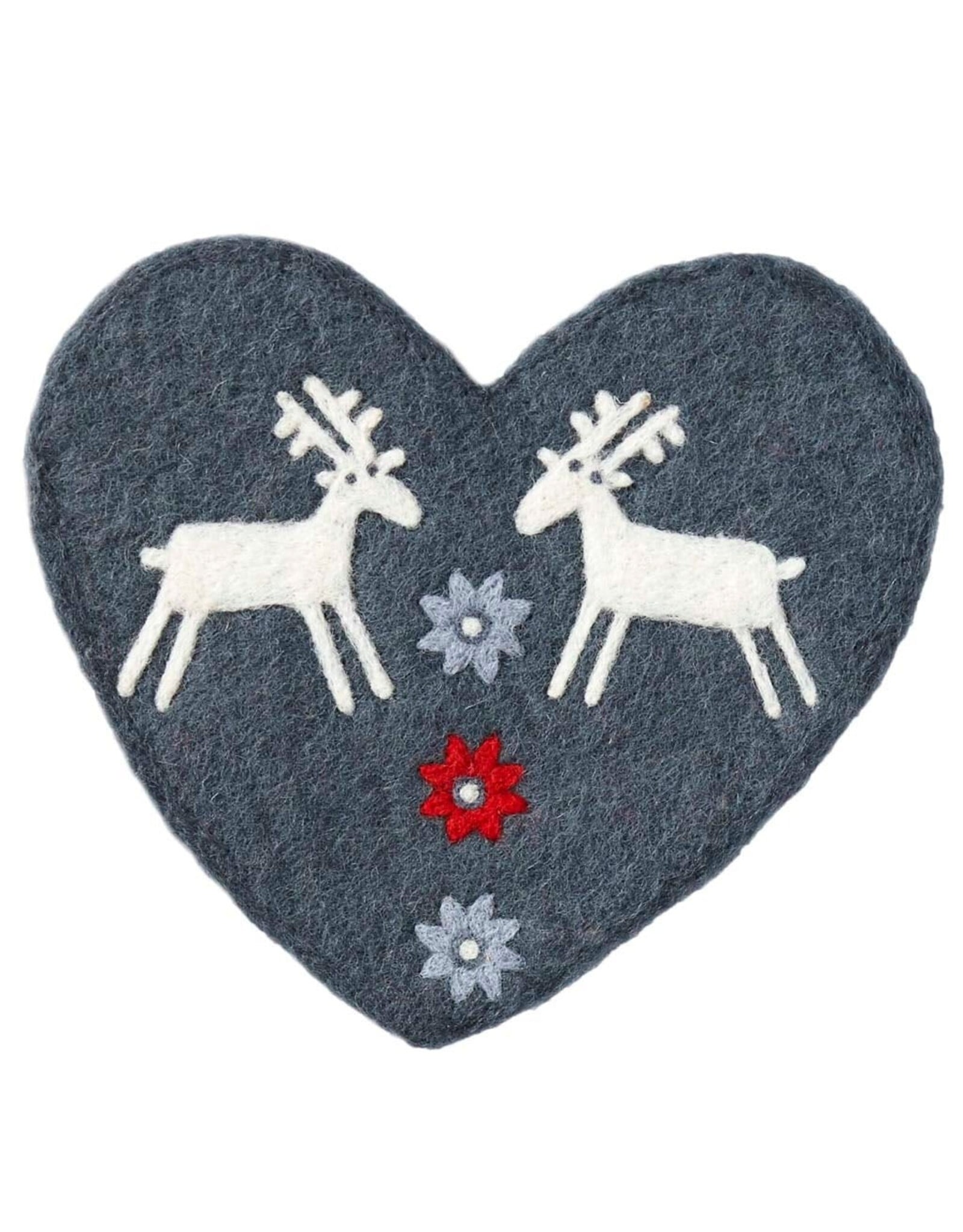 Reindeer Felted Trivet