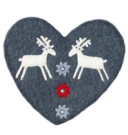 Reindeer Felted Trivet