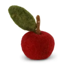 Apple Felted Wool Ornament
