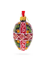 Folk Art Cross Mini Egg Ornament