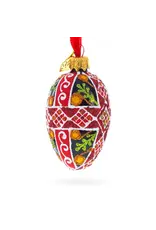 Folk Art Cross Mini Egg Ornament