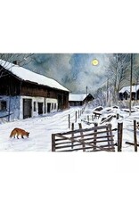 Fox in the Moonlight Postcard