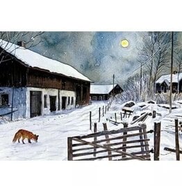 Fox in the Moonlight Postcard