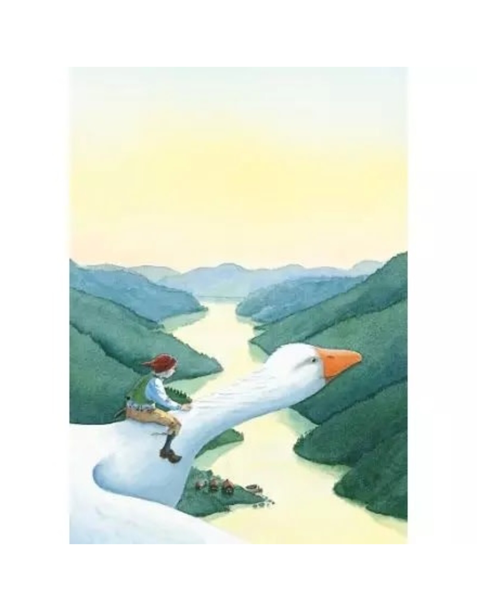 Nils Holgersson Flying Postcard