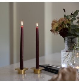 Wine Red Long Taper Candles