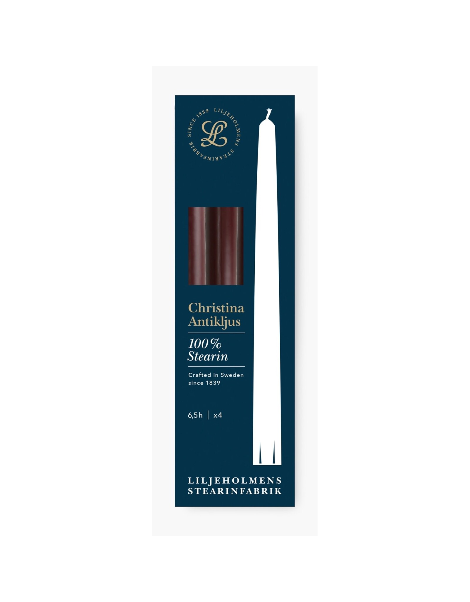 Wine Red Long Taper Candles