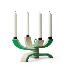 Northern Light Candle Holder in Green