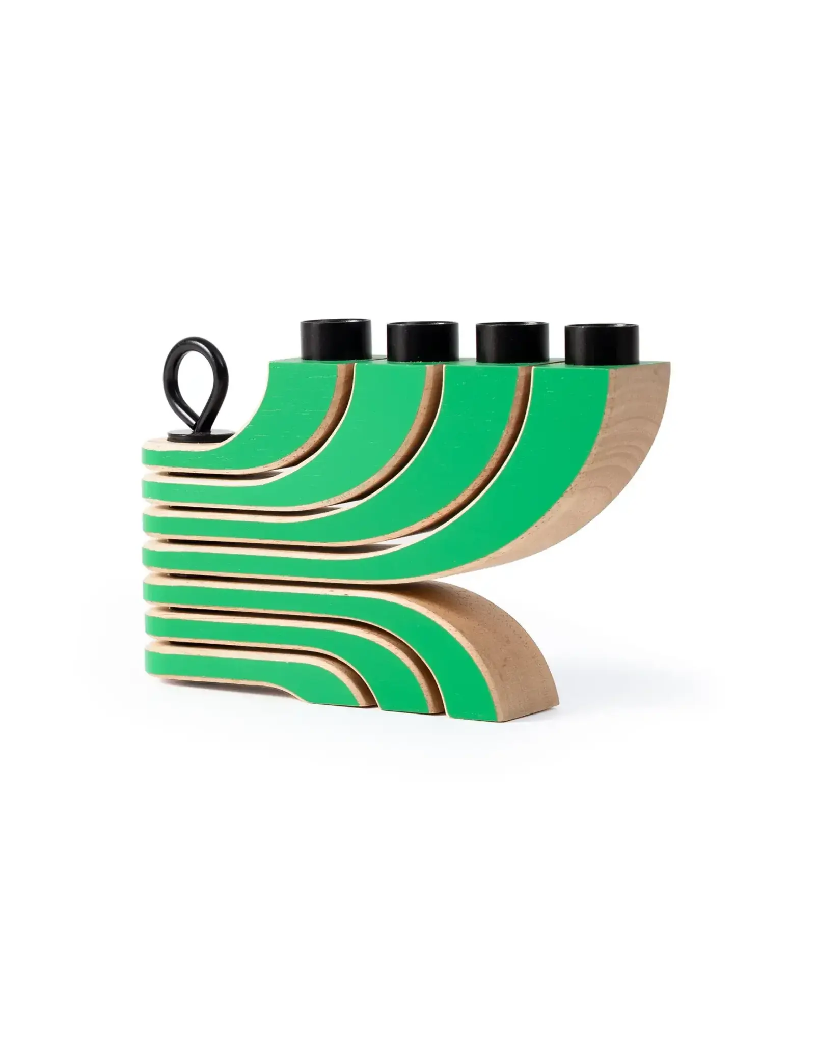 Northern Light Candle Holder in Green